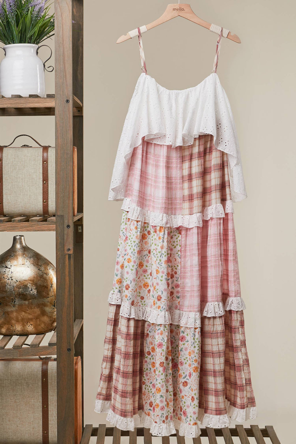 Patchwork Floral Dress