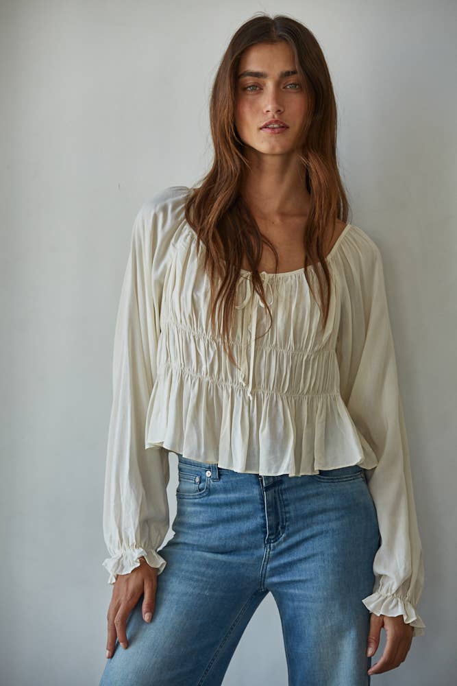 Mary Smocked Blouse