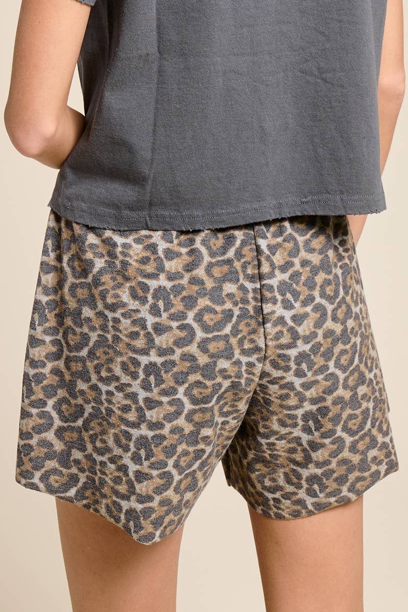 Tori Leopard Shorts
