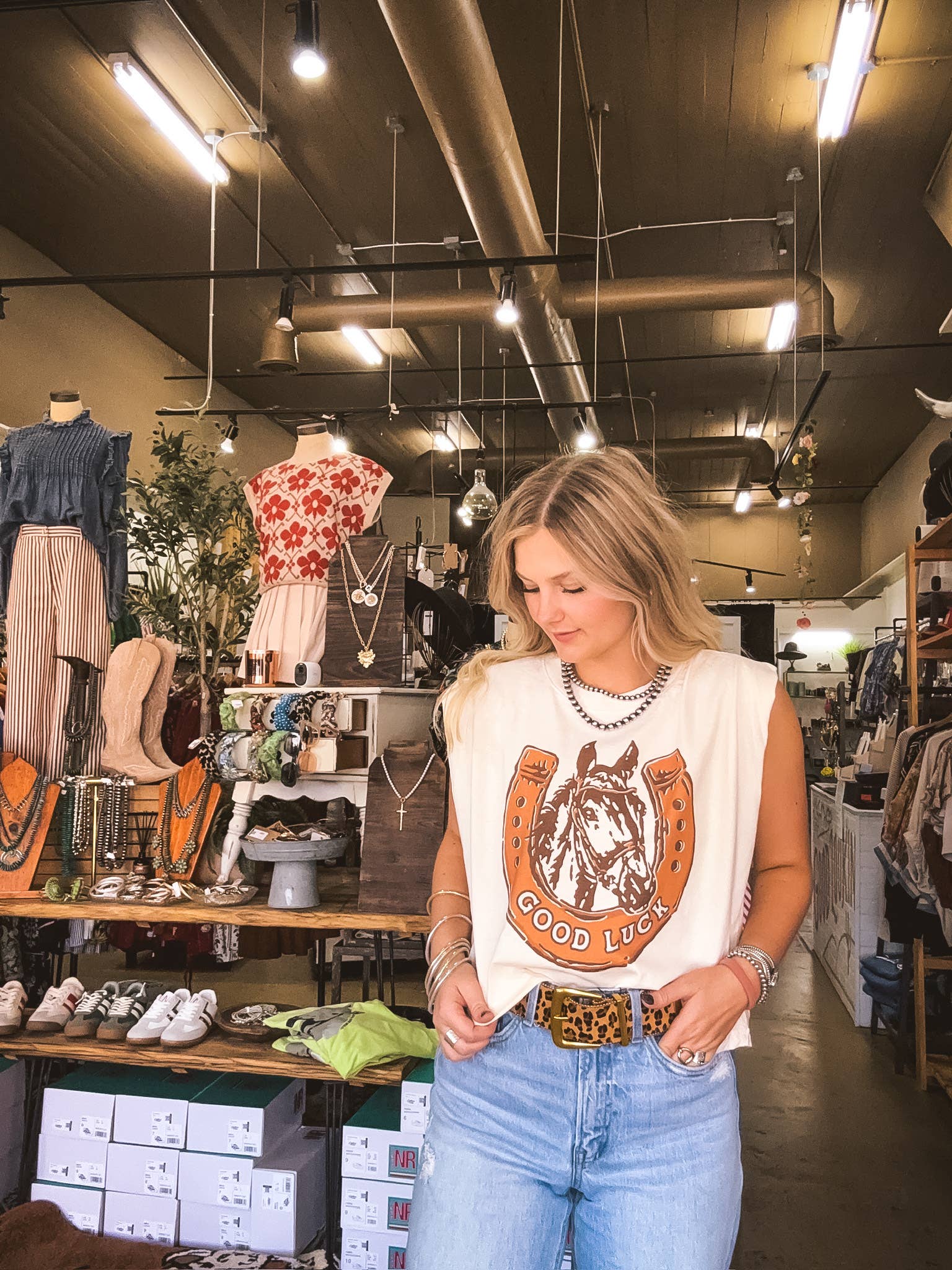 "Good Luck" Boxy Tank