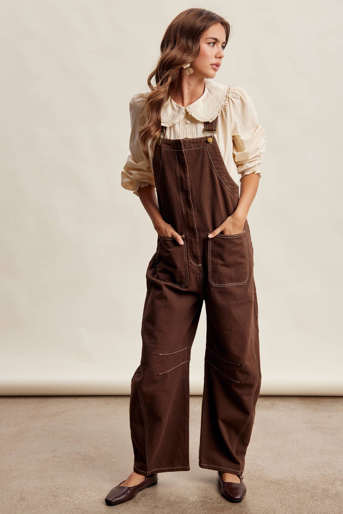 Rory Barrel Leg Overalls