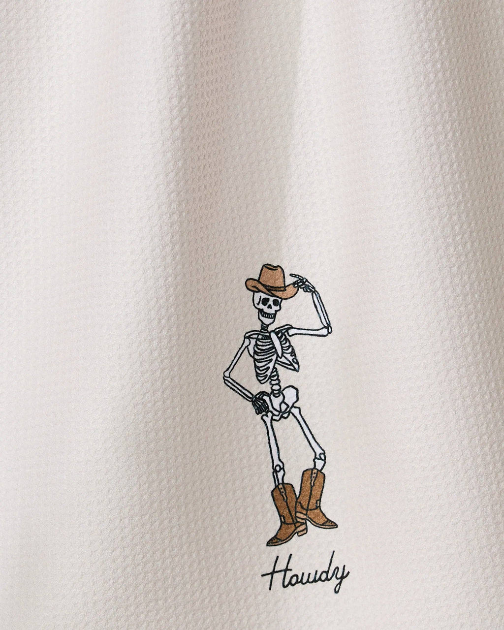 Howdy Skeleton Tea Towel