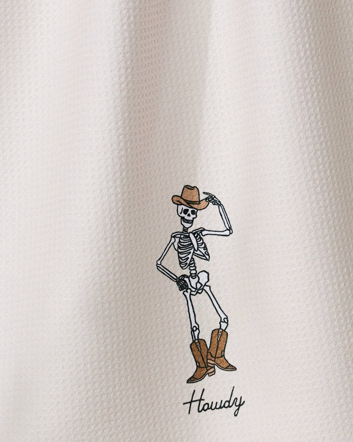 Howdy Skeleton Tea Towel