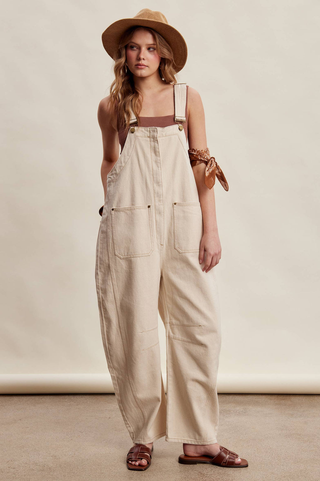 Rory Barrel Leg Overalls