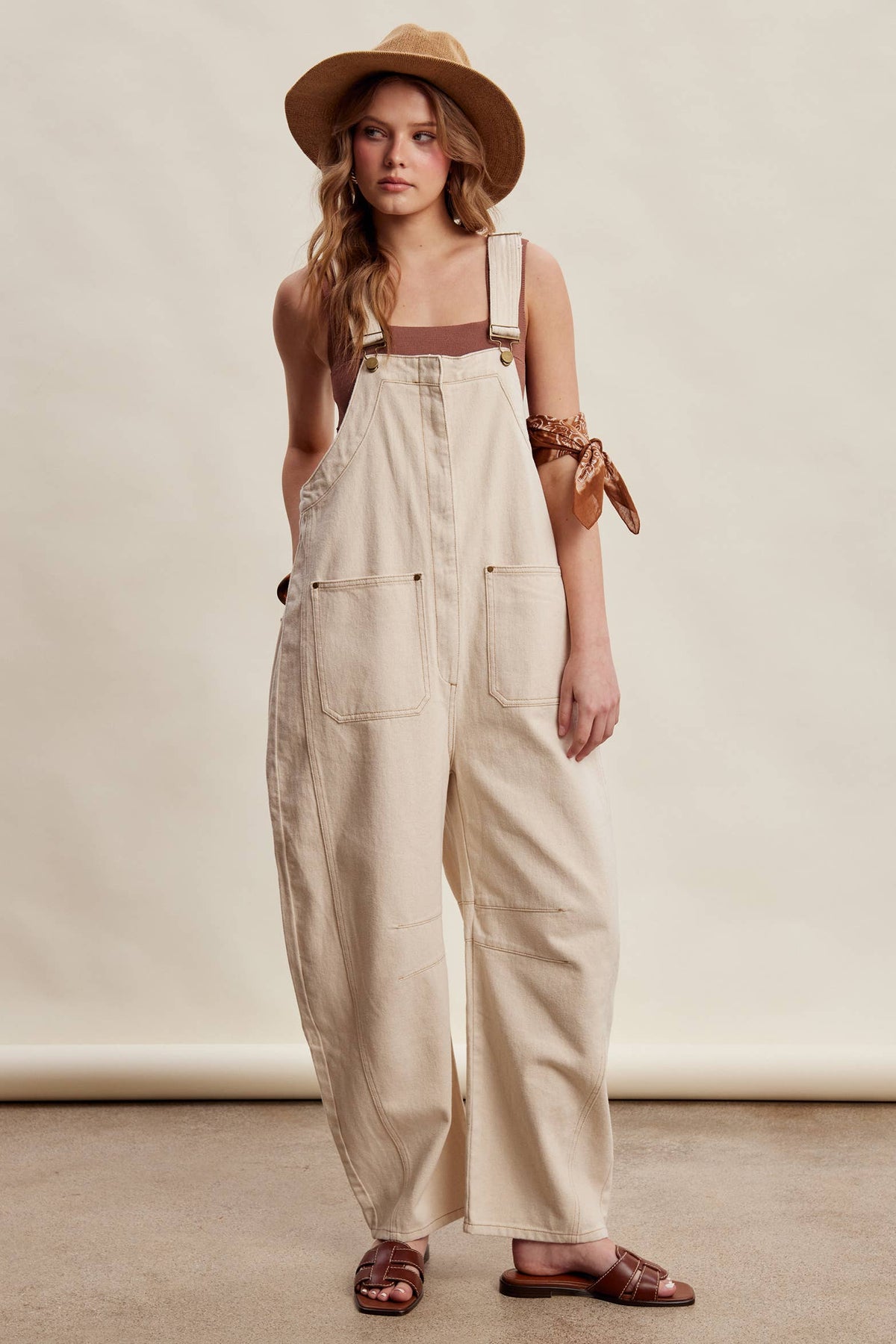 Rory Barrel Leg Overalls