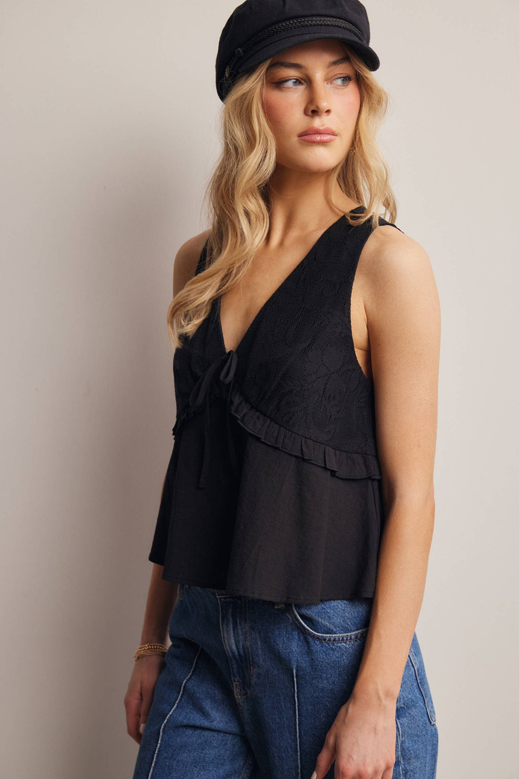 Izzy Tie-Front Sleeveless Top