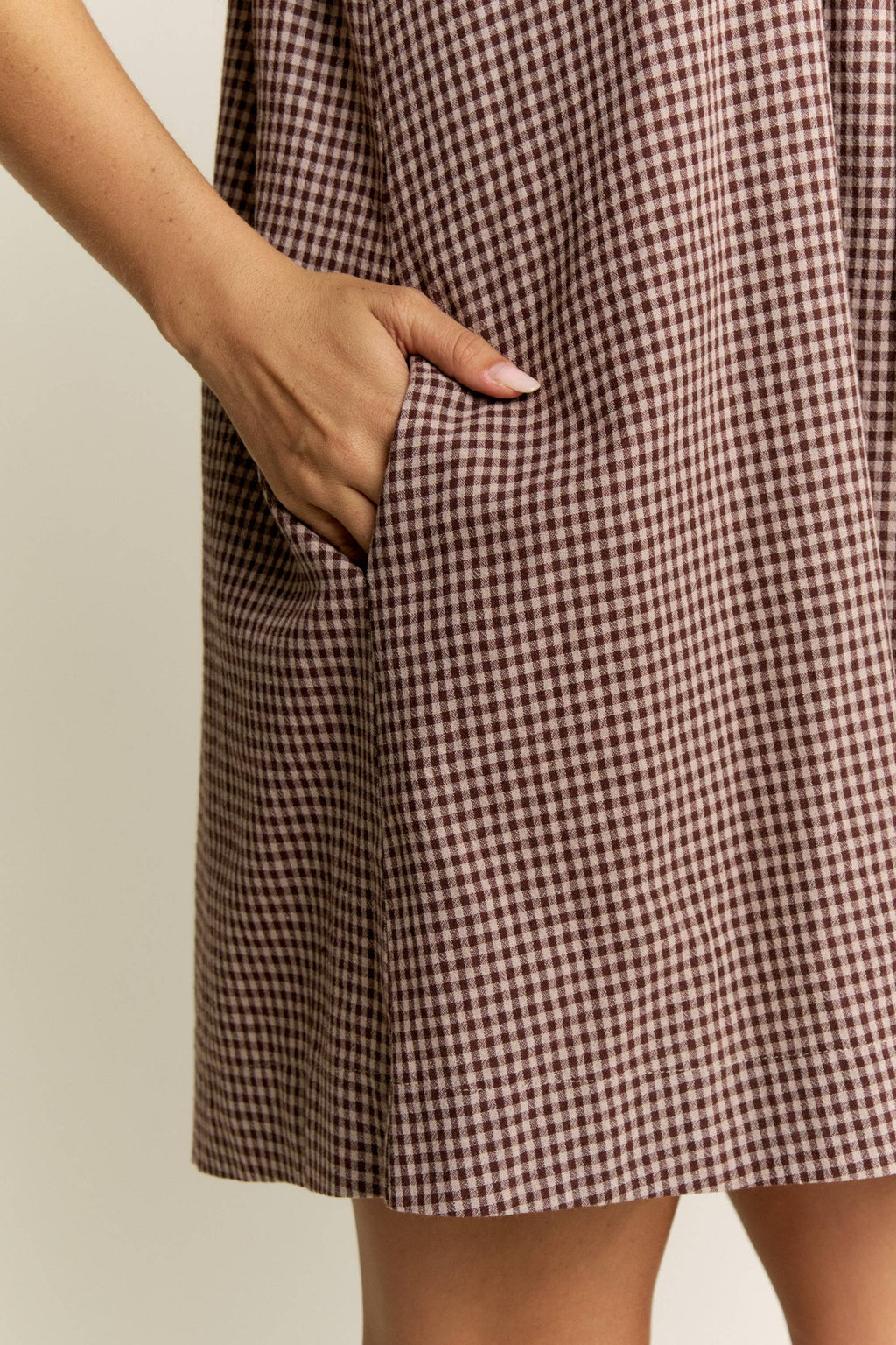 Sutton Gingham Puff Sleeve Dress
