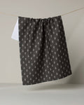 Charcoal Paisley Tea Towel