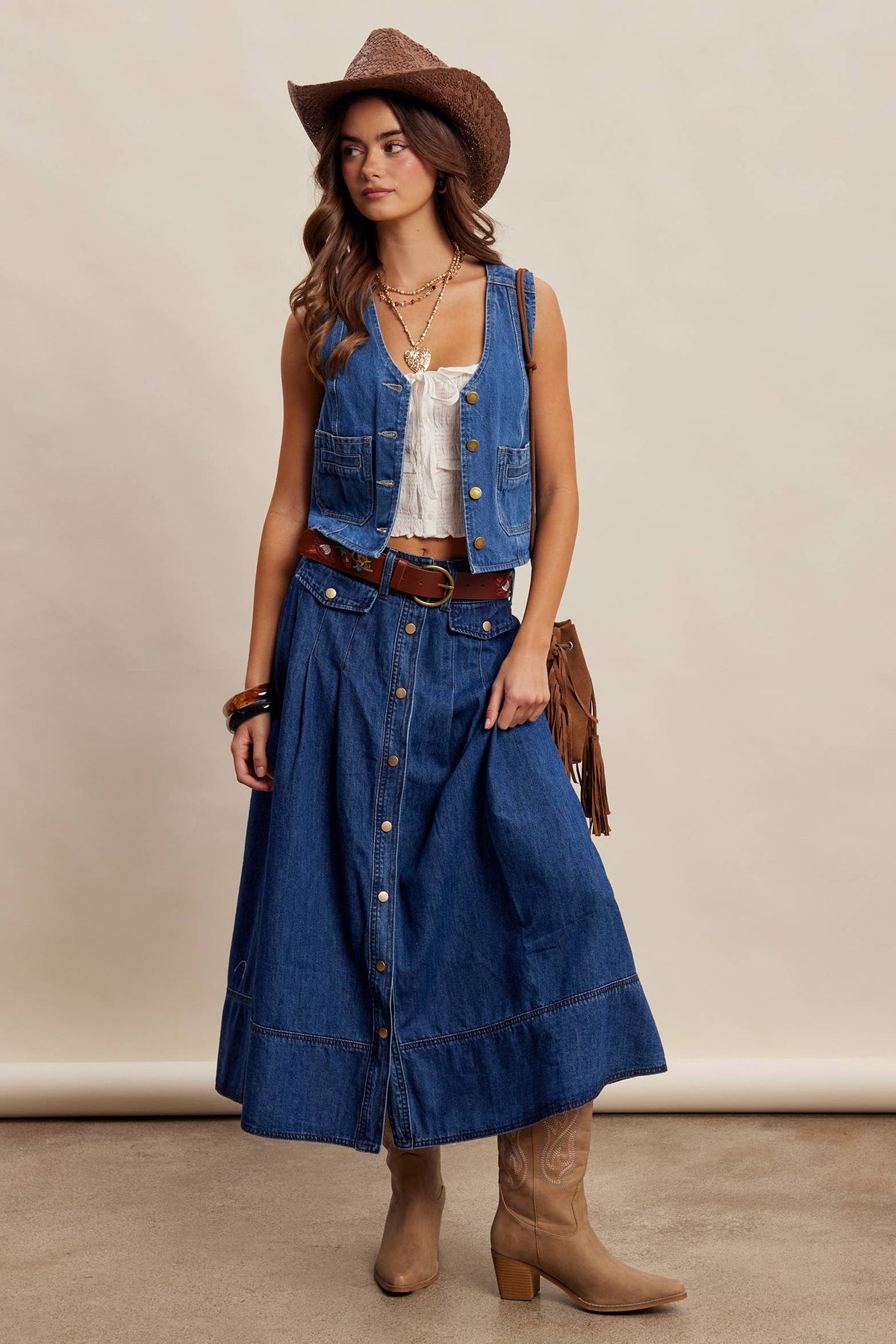 Dixie Denim Vest