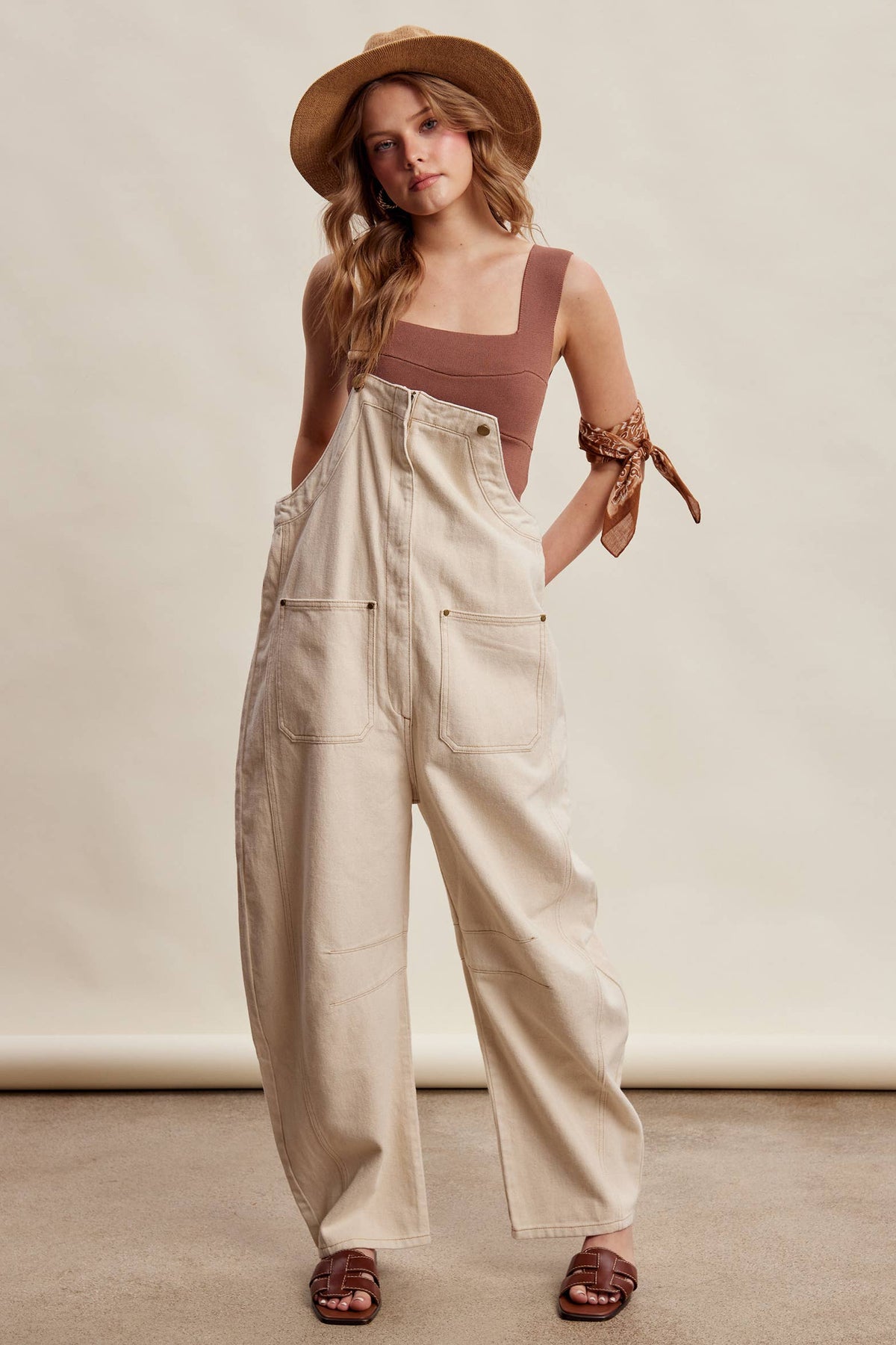 Rory Barrel Leg Overalls