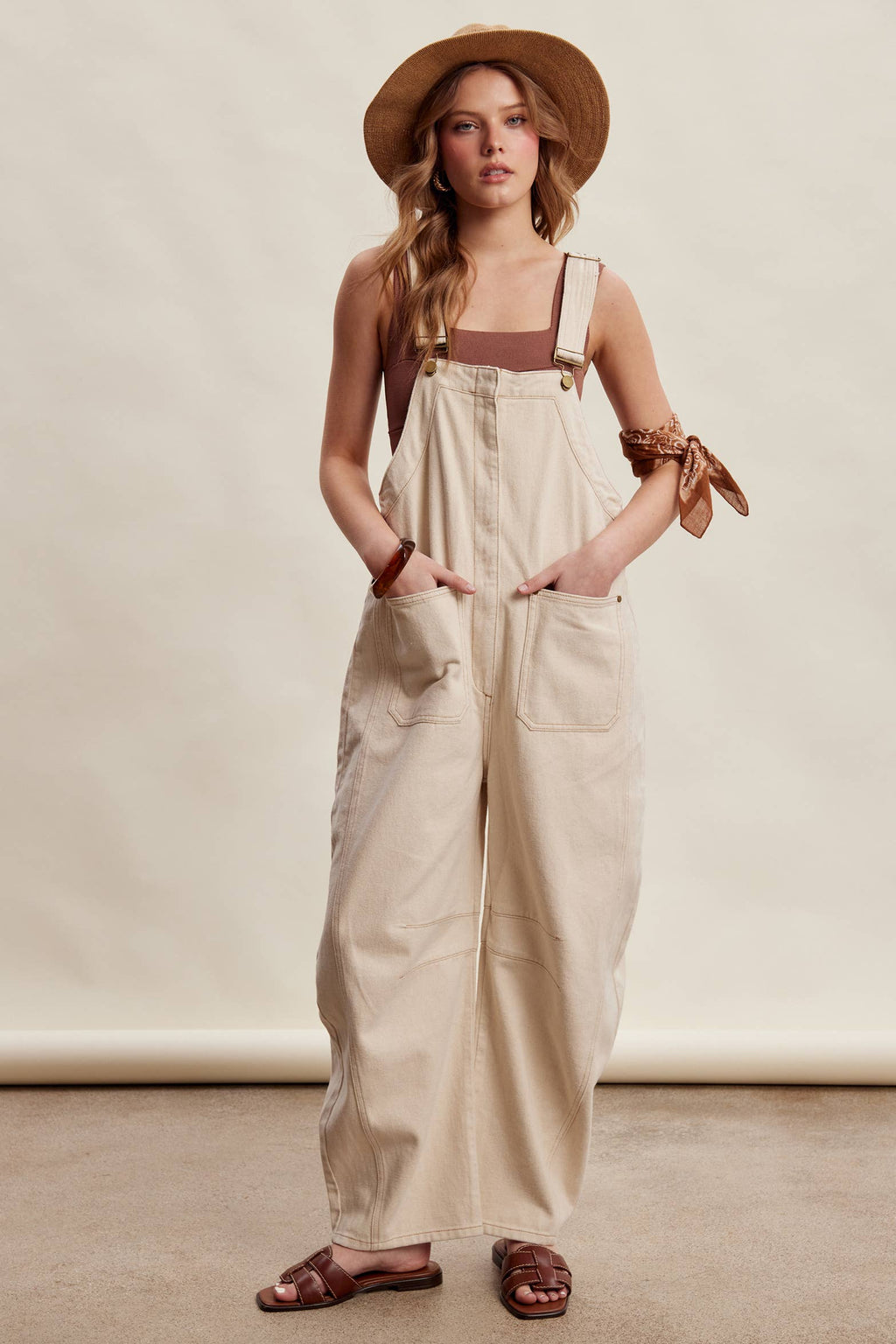 Rory Barrel Leg Overalls