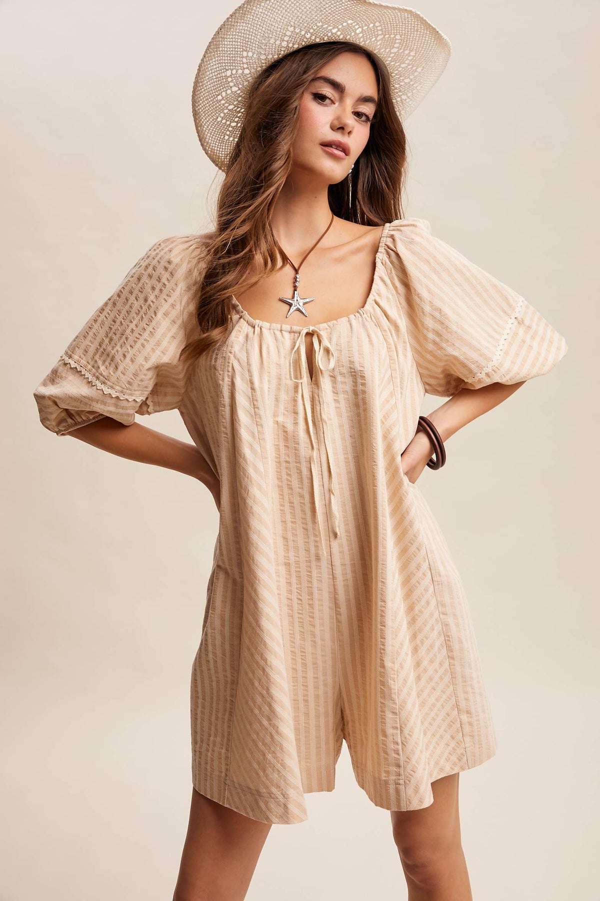 Felicity Puff Sleeve Romper