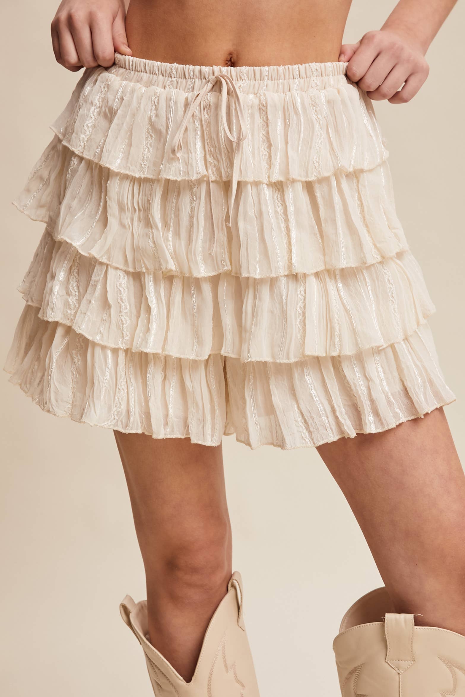 Lainey Tiered Mini Skort