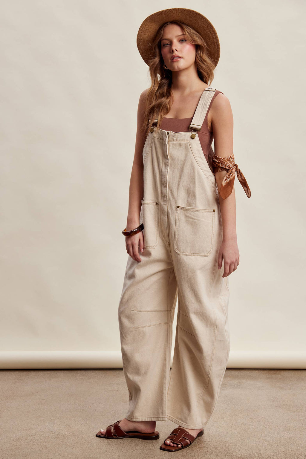 Rory Barrel Leg Overalls