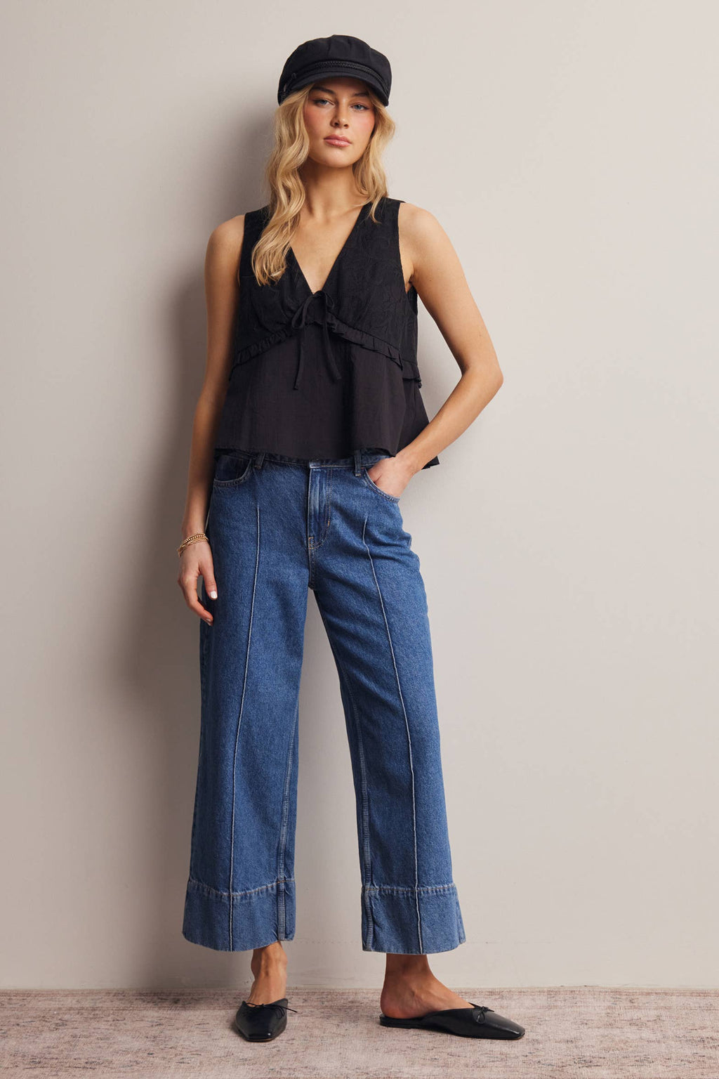 Izzy Tie-Front Sleeveless Top