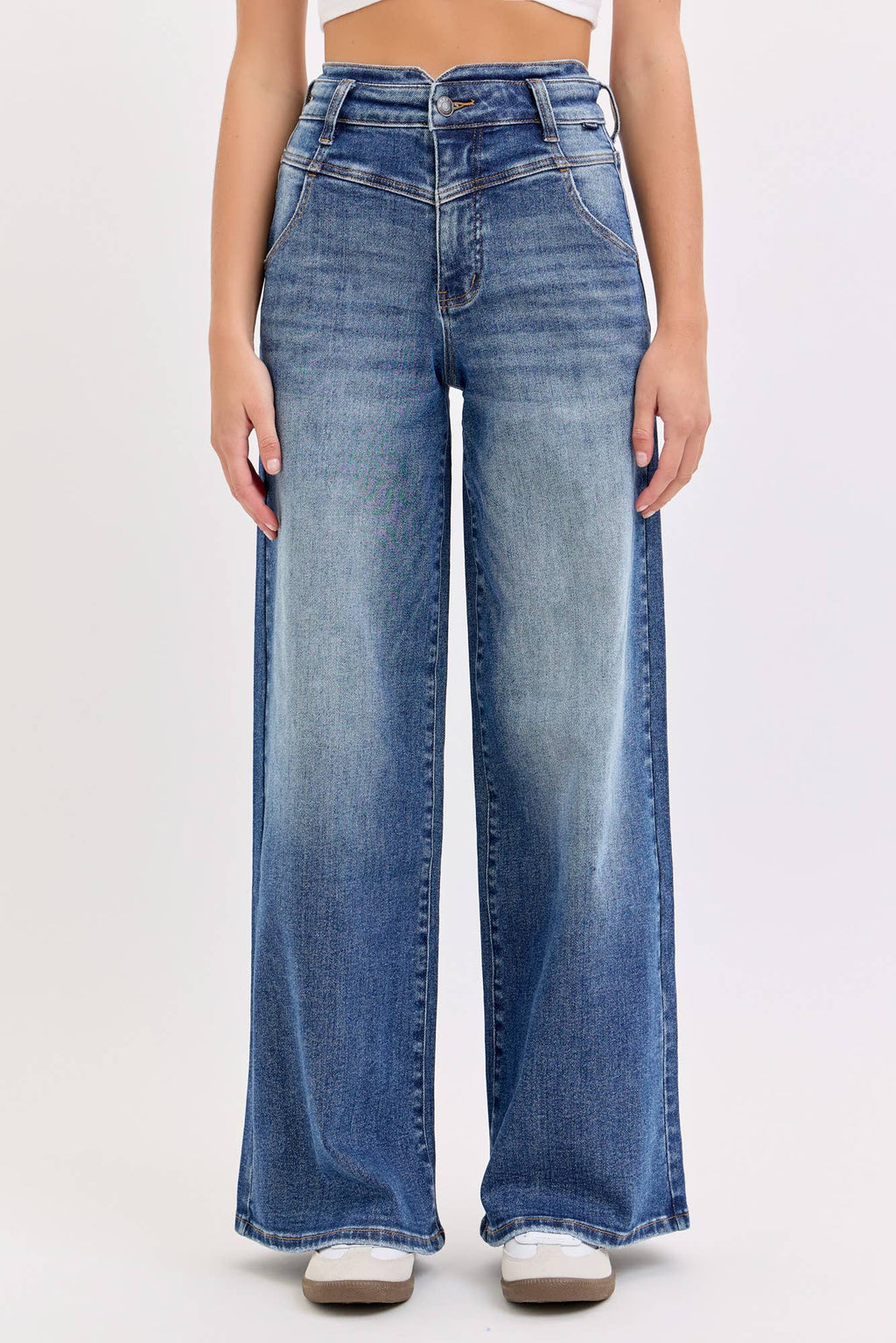 High Rise Wide Leg Jeans