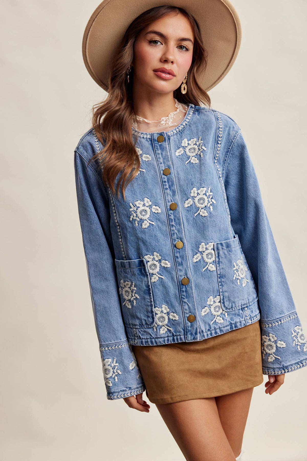 Andie Lined Denim Jacket