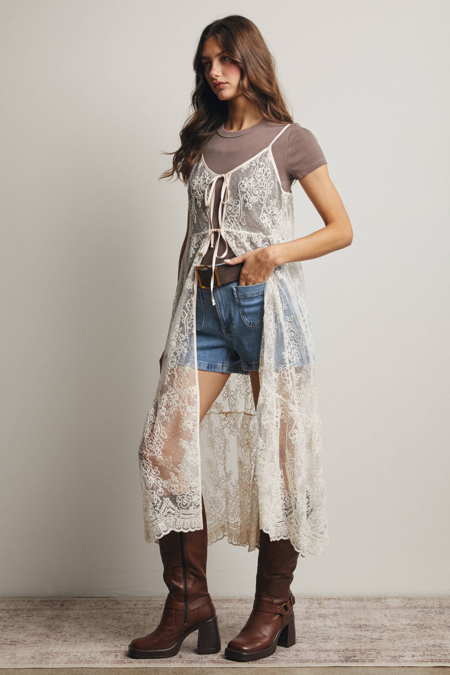 Kimmie Lace Boho Vest