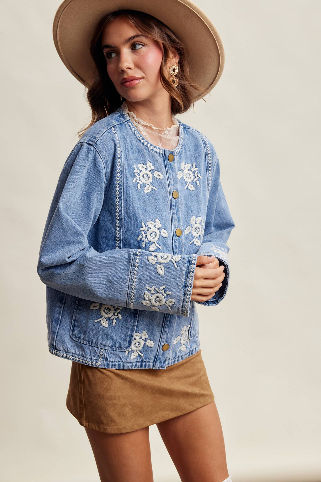 Andie Lined Denim Jacket