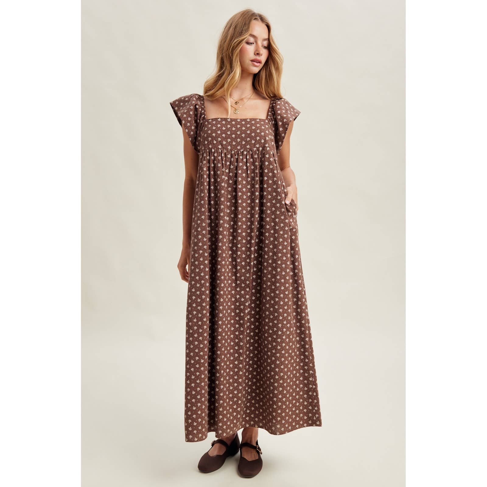 Daisy Floral Midi Dress