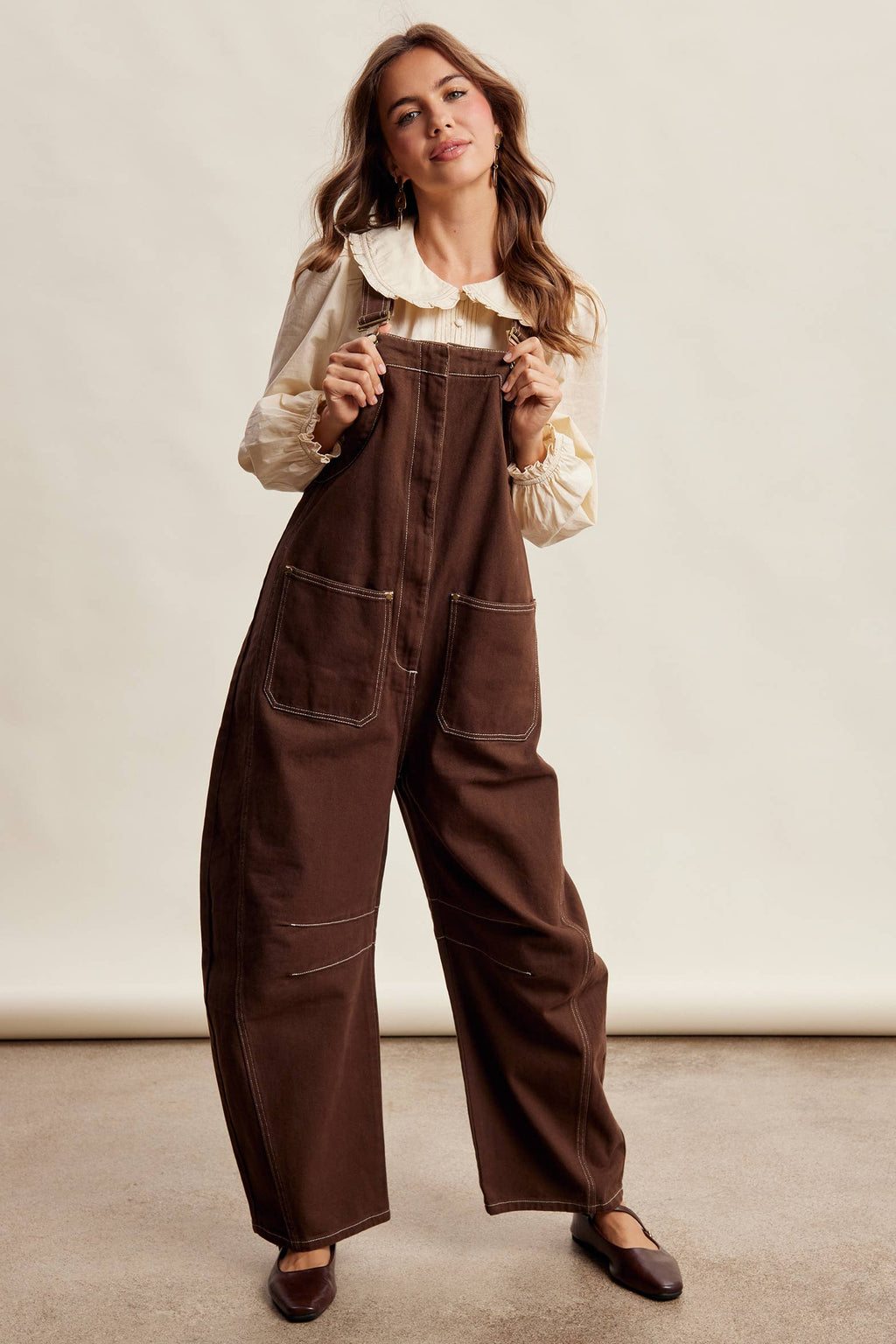 Rory Barrel Leg Overalls