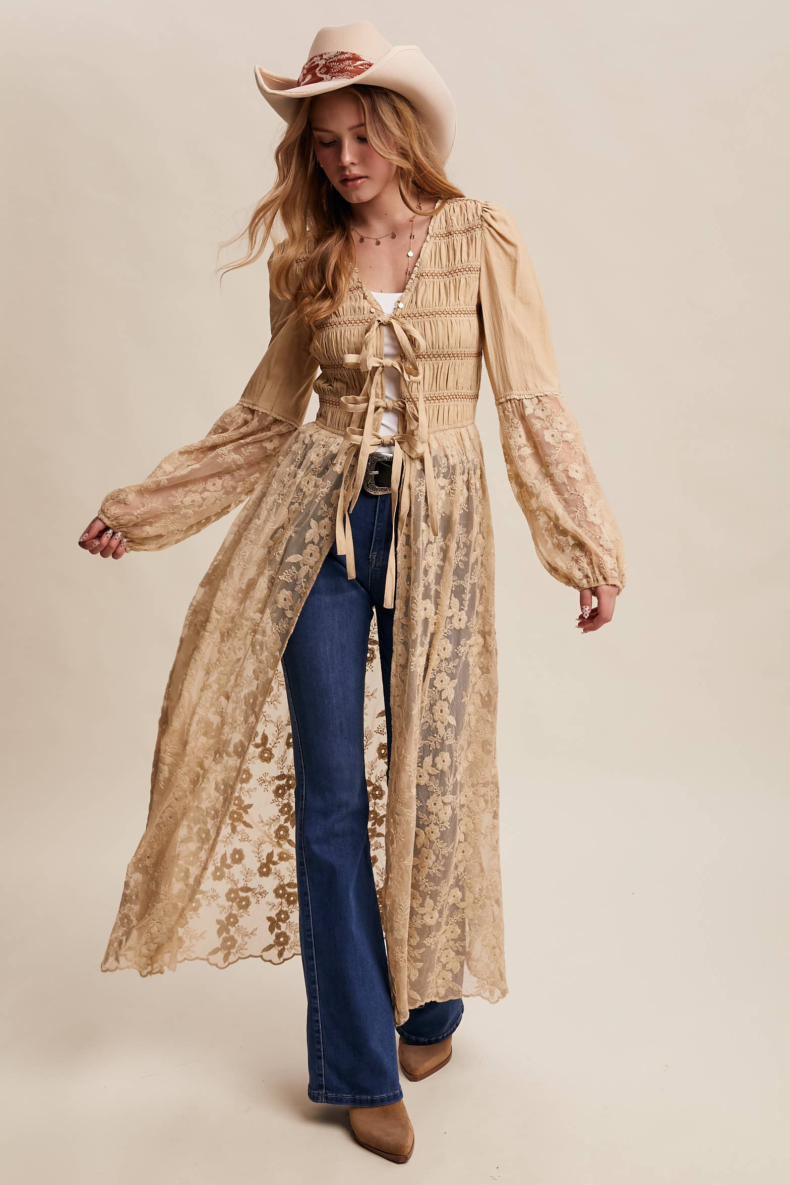 Caroline Embroidered Kimono