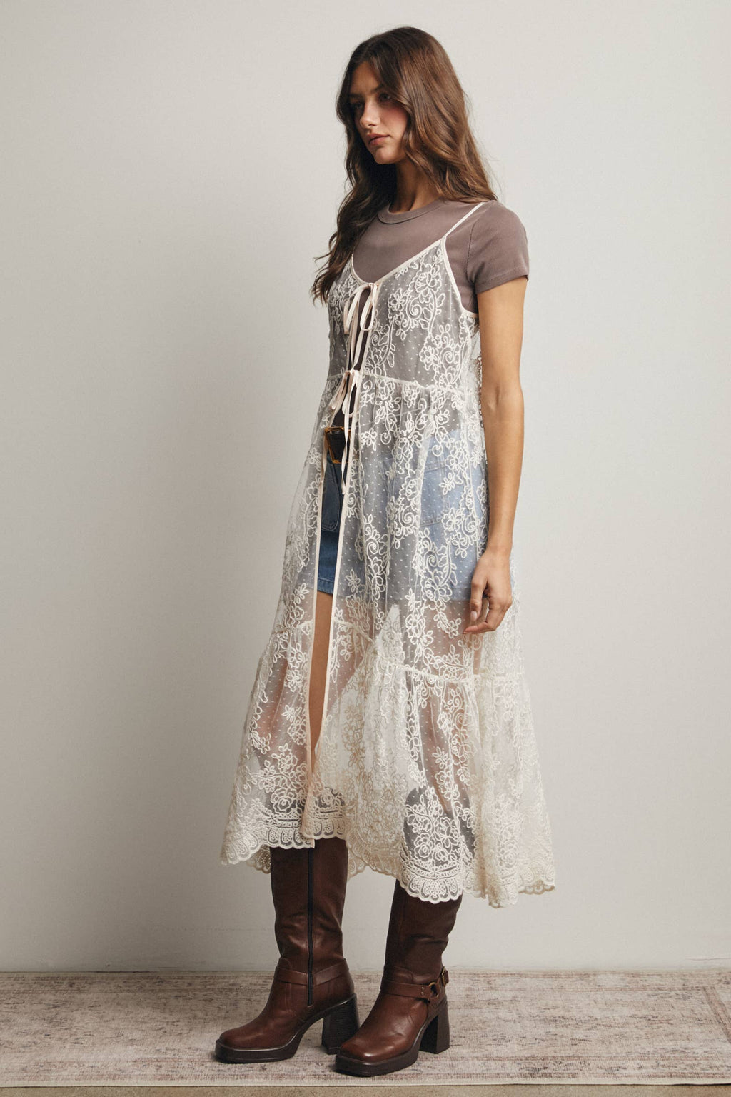 Kimmie Lace Boho Vest