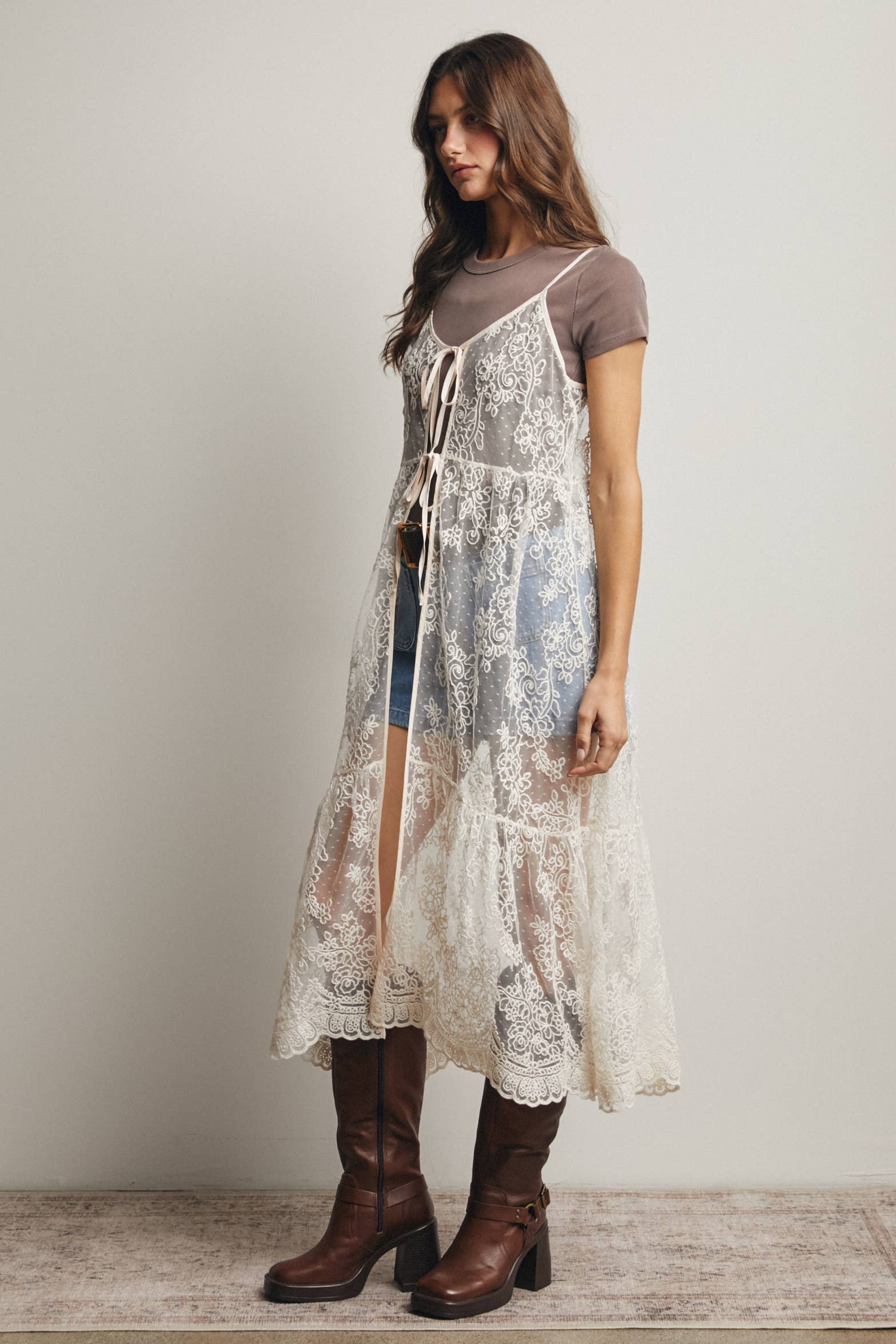 Kimmie Lace Boho Vest