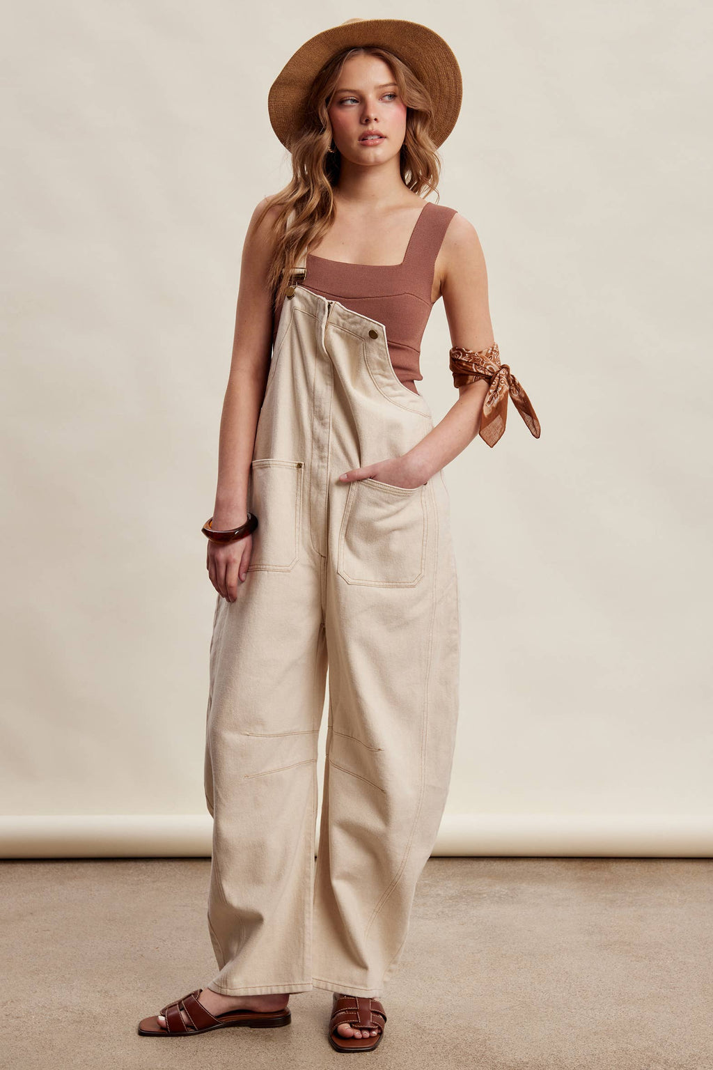 Rory Barrel Leg Overalls