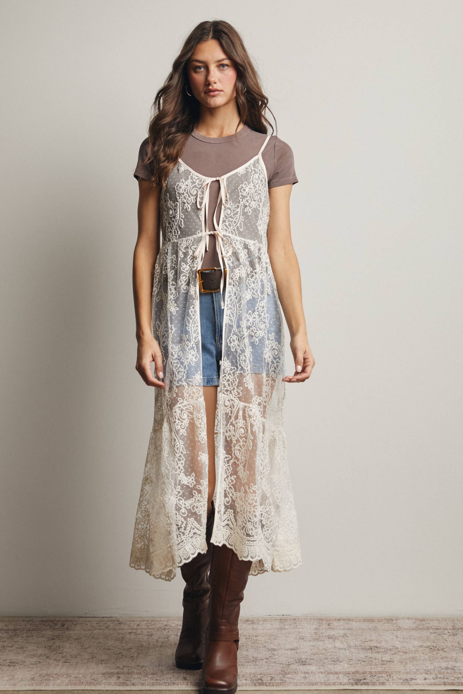 Kimmie Lace Boho Vest