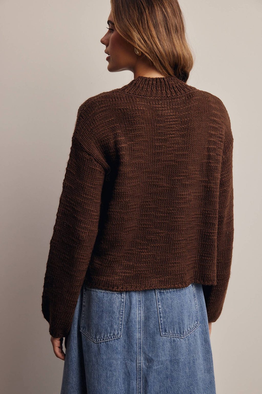 Chloe Marled Sweater