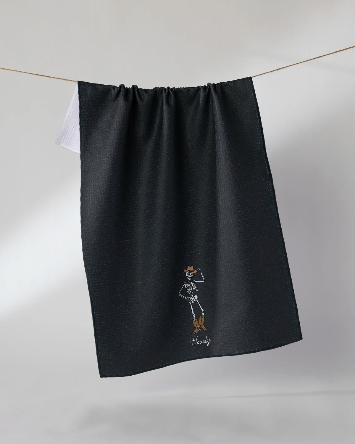 Howdy Skeleton Tea Towel