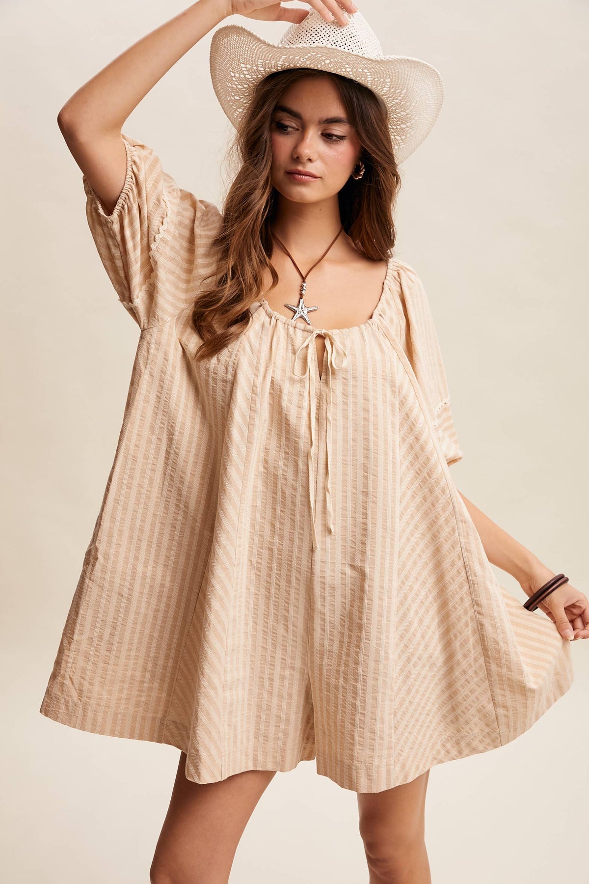 Felicity Puff Sleeve Romper