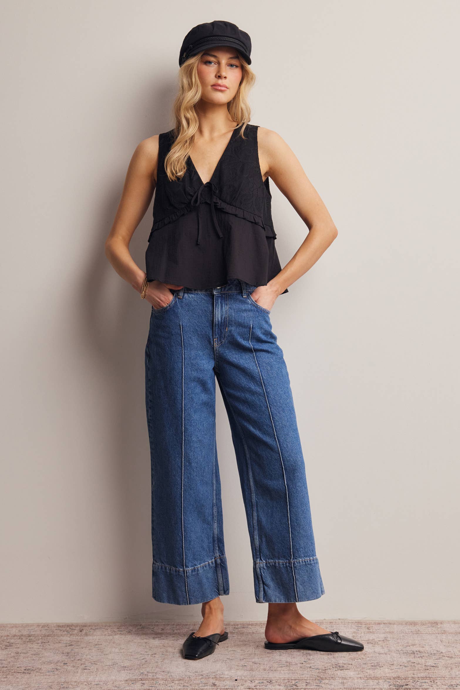 Izzy Tie-Front Sleeveless Top