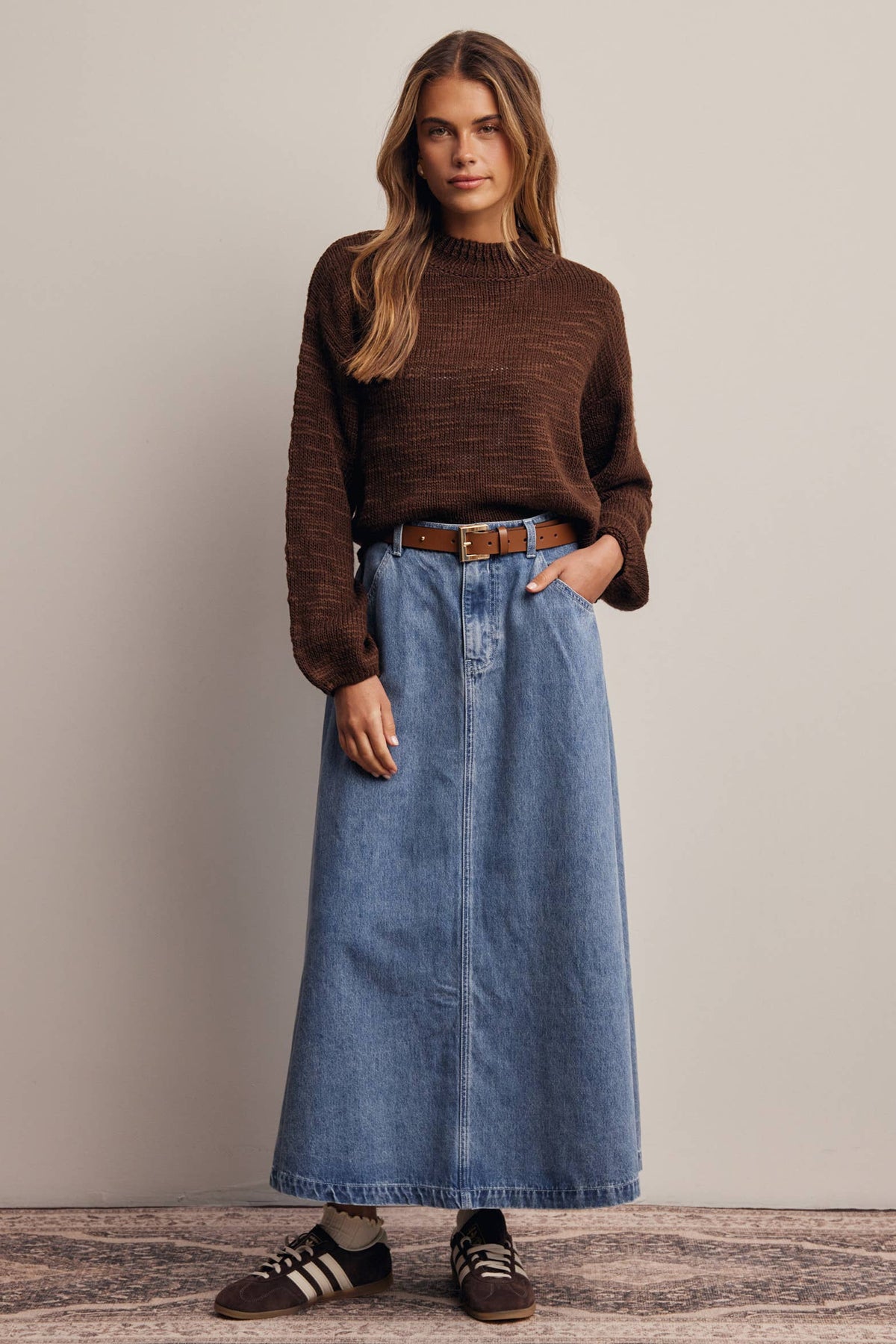 Chloe Marled Sweater
