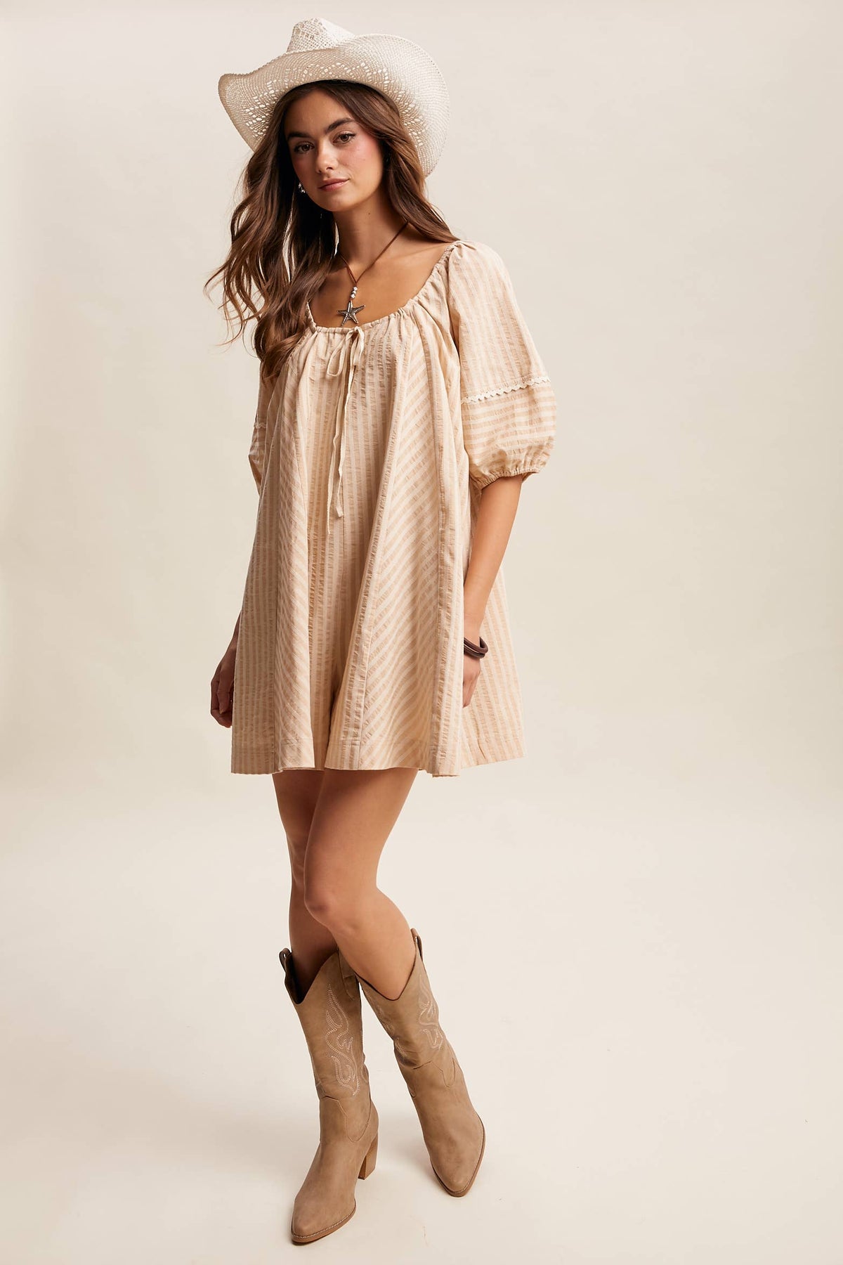 Felicity Puff Sleeve Romper