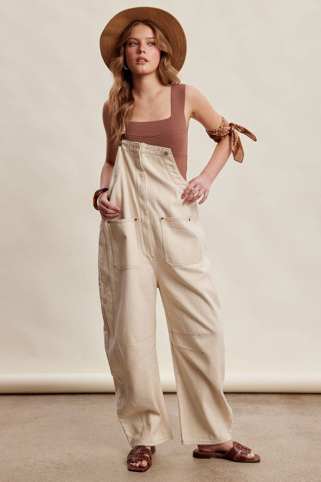Rory Barrel Leg Overalls