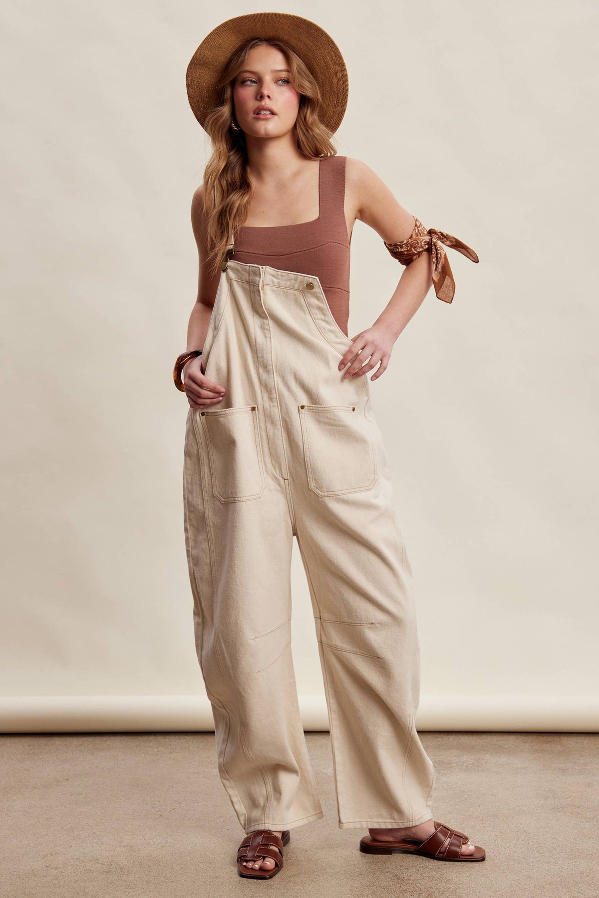 Rory Barrel Leg Overalls