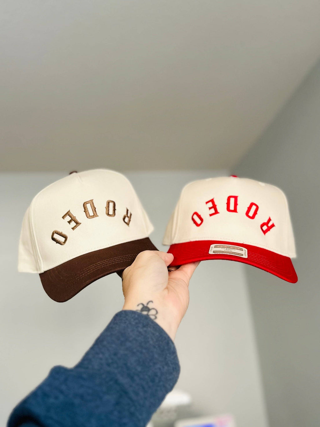 Upside-down "RODEO" Hat