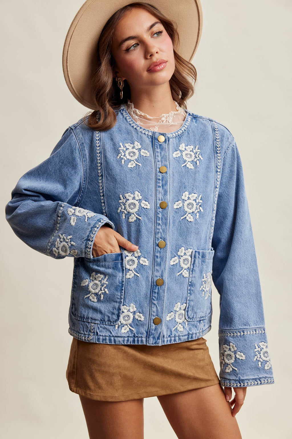 Andie Lined Denim Jacket