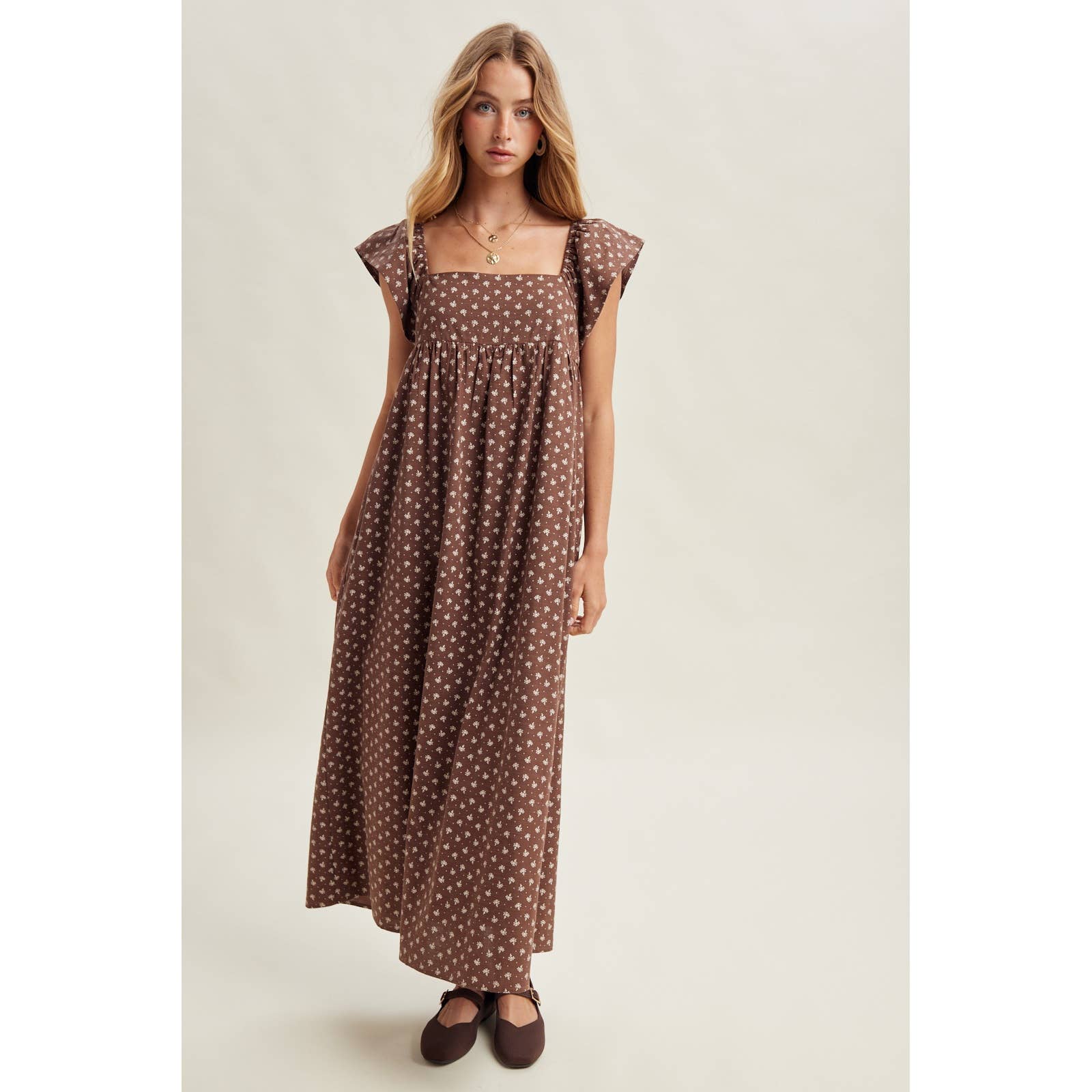 Daisy Floral Midi Dress
