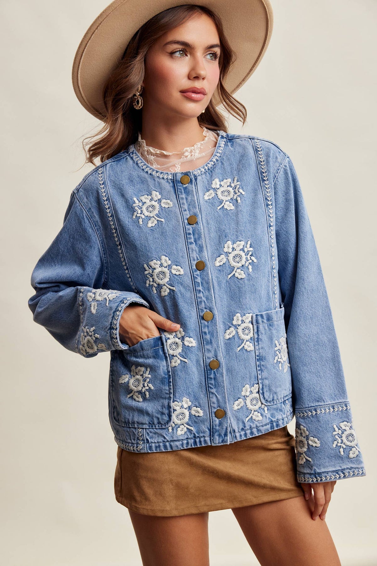 Andie Lined Denim Jacket