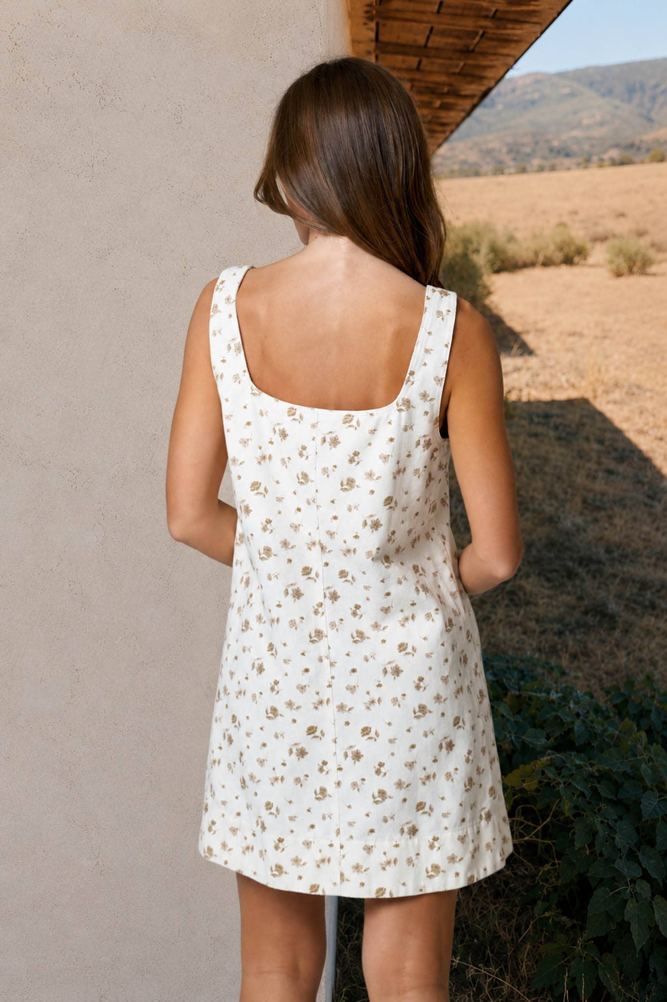 Flora Denim Mini Dress