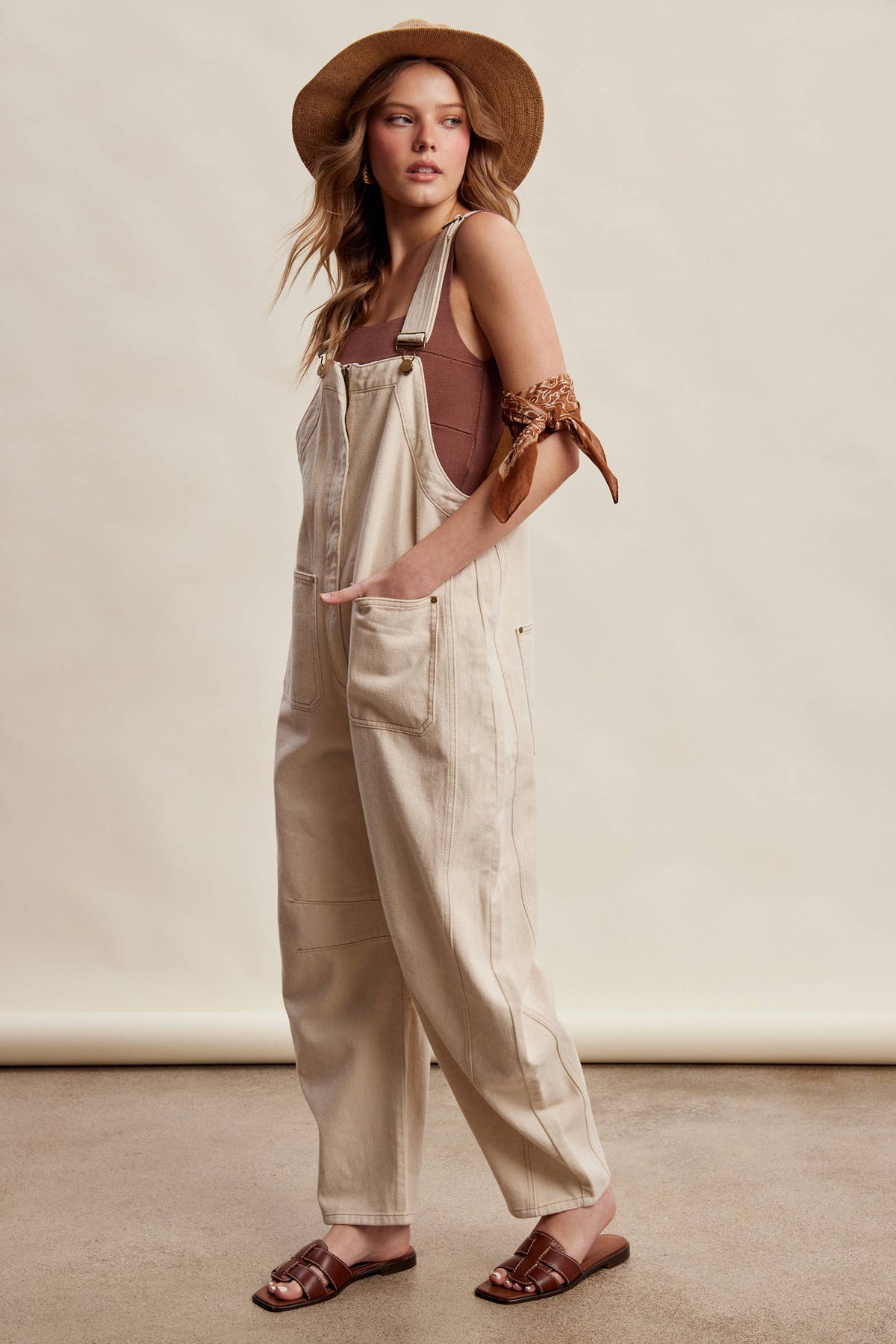 Rory Barrel Leg Overalls