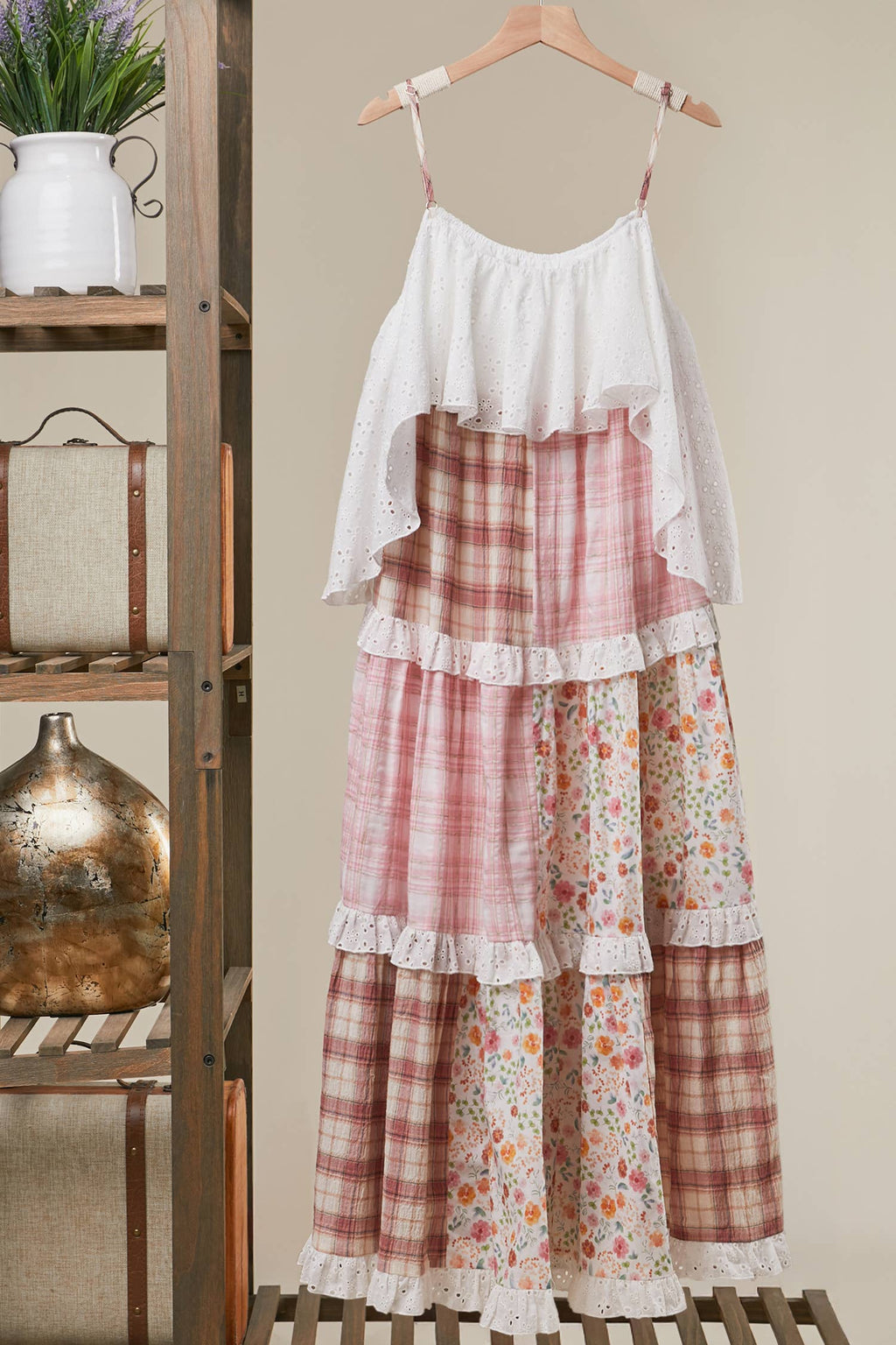 Patchwork Floral Dress