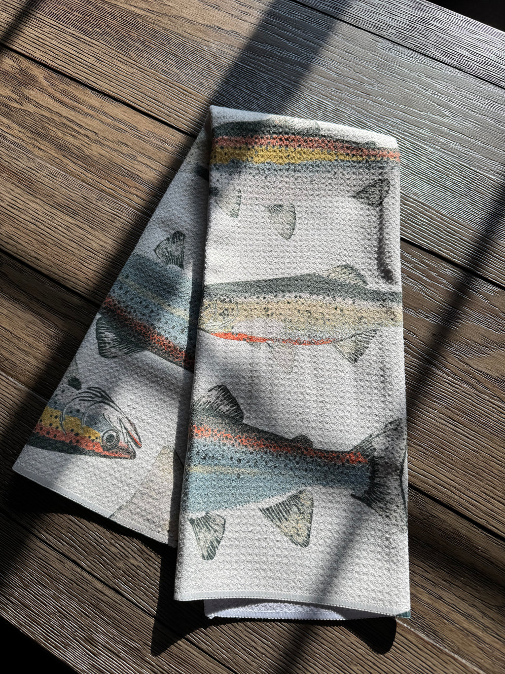 Hooked on Fishing Tea Towel