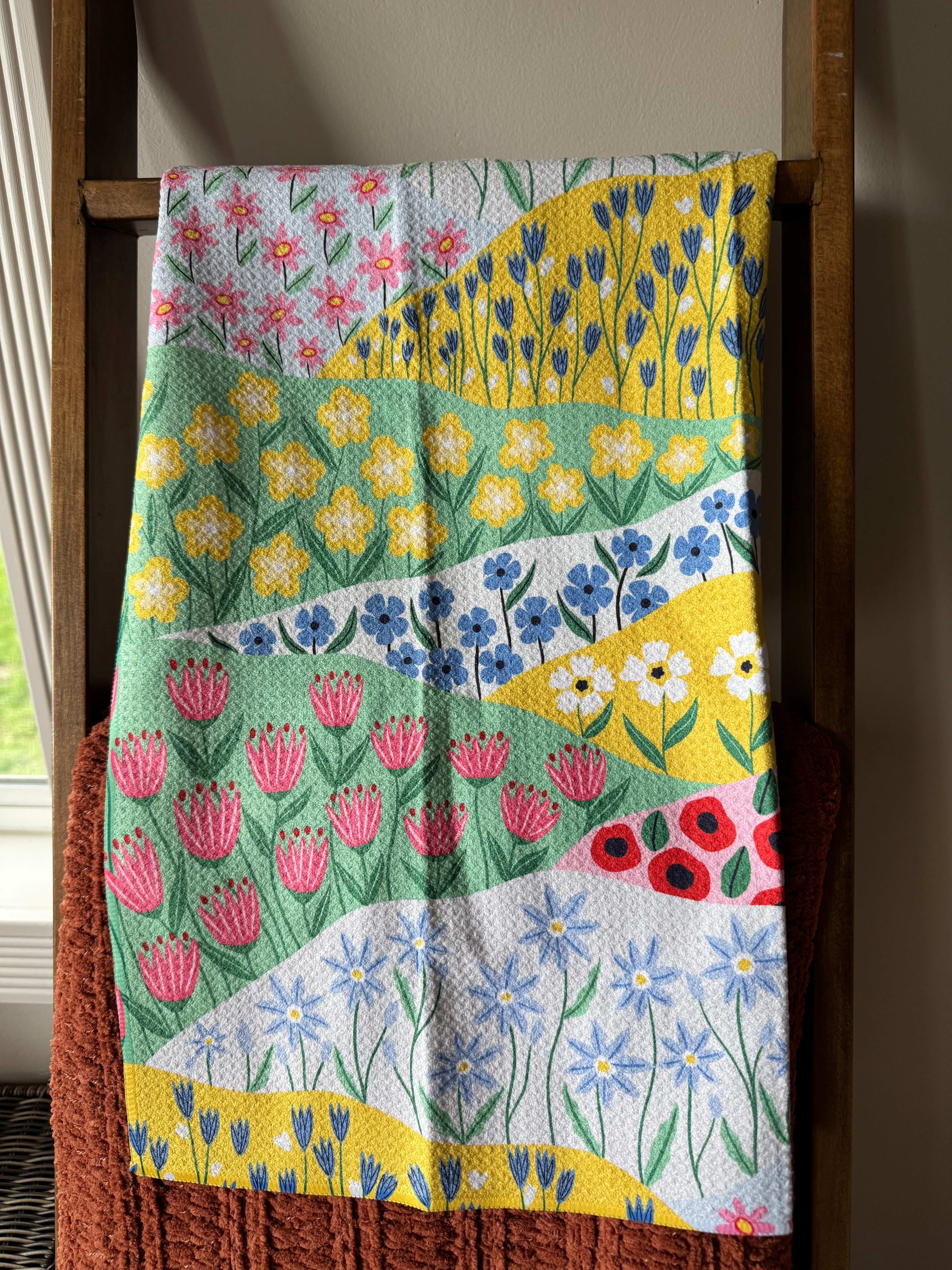 Spring Fields Tea Towel