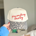 "Play Something Country" Leopard Hat