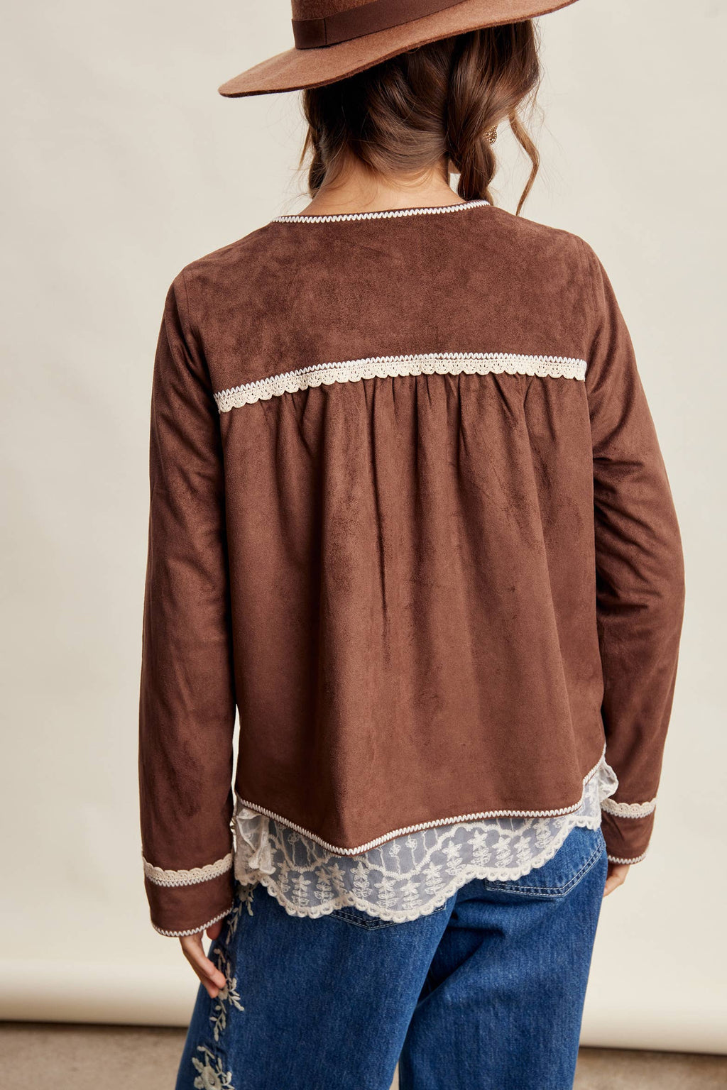 Laura Faux Suede Jacket