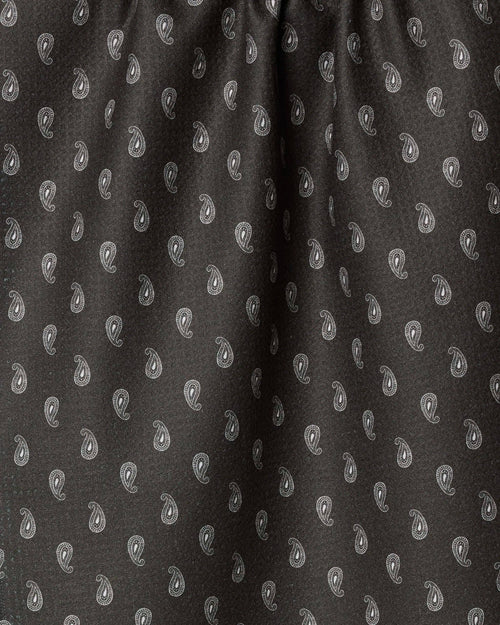 Charcoal Paisley Tea Towel